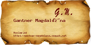 Gantner Magdaléna névjegykártya